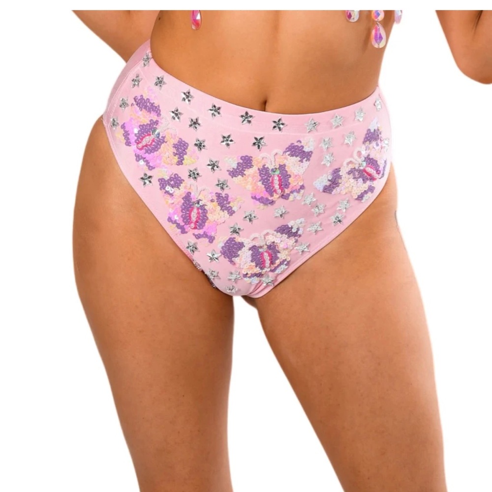 Hand stitched sequin bottom butterfly dream